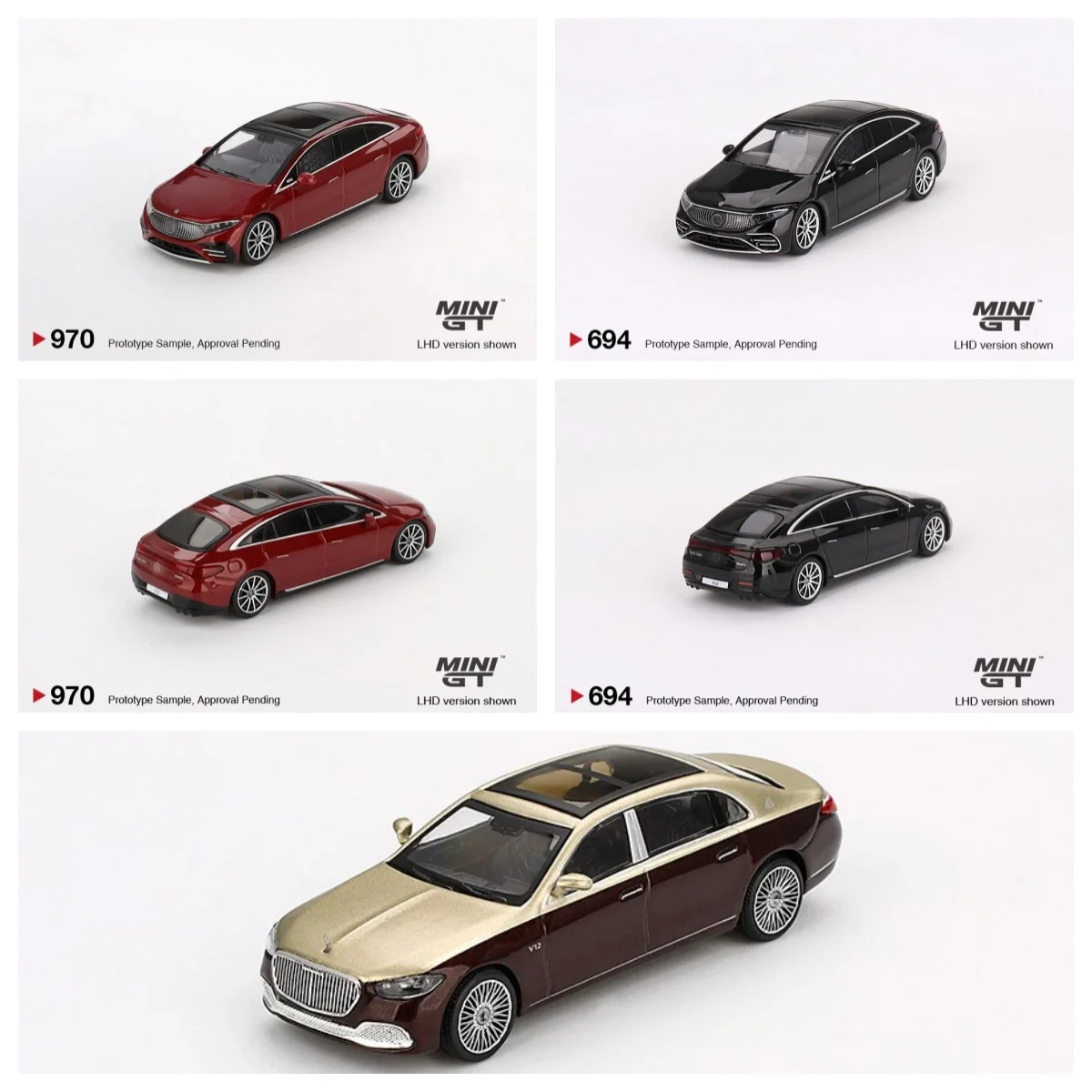 

Mini GT 1:64 MB EQS 580 S680, литая под давлением модель автомобиля, ограниченная серия, игрушки для хобби