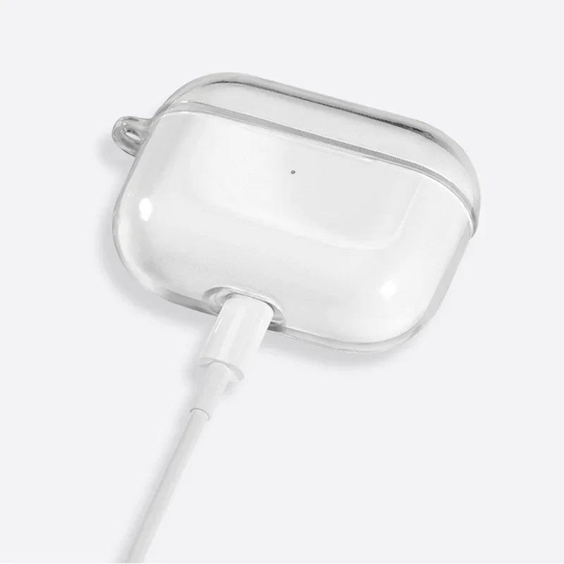 Apple-funda para auriculares Bluetooth de tercera generación, carcasa suave, Material transparente, funda anticaída para Airpods Pro