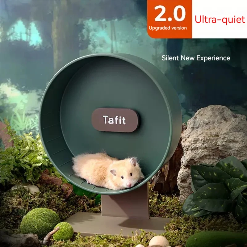 

Silent Hamster Exercise Wheel Cage-Mounted Noise-Free Spinner for Hamsters/Chinchillas Anti-Slip Surface & 360° Ventilation Desi