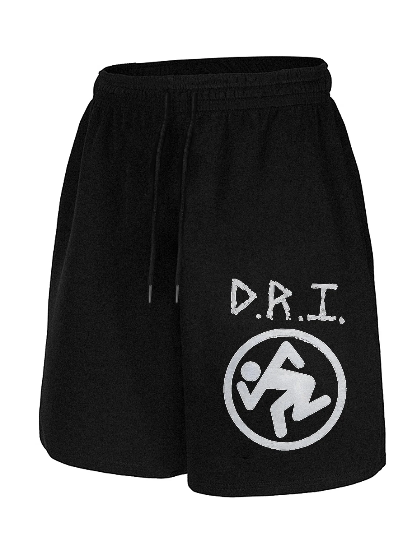 

Мужские повседневные шорты D. A.T с круглым принтом и завязками, с карманами, дышащие и удобные спортивные повседневные шорты