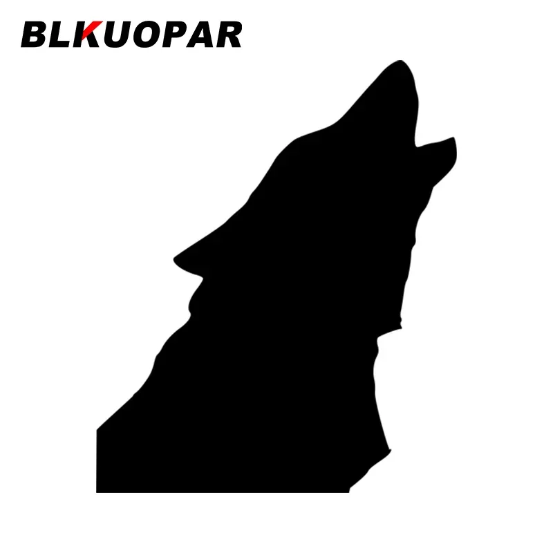 

BLKUOPAR Wolf Howl силуэт автомобильные наклейки вырезанный бампер виниловые наклейки забавные окклюзионные устойчивые к царапинам графические автомобильные аксессуары