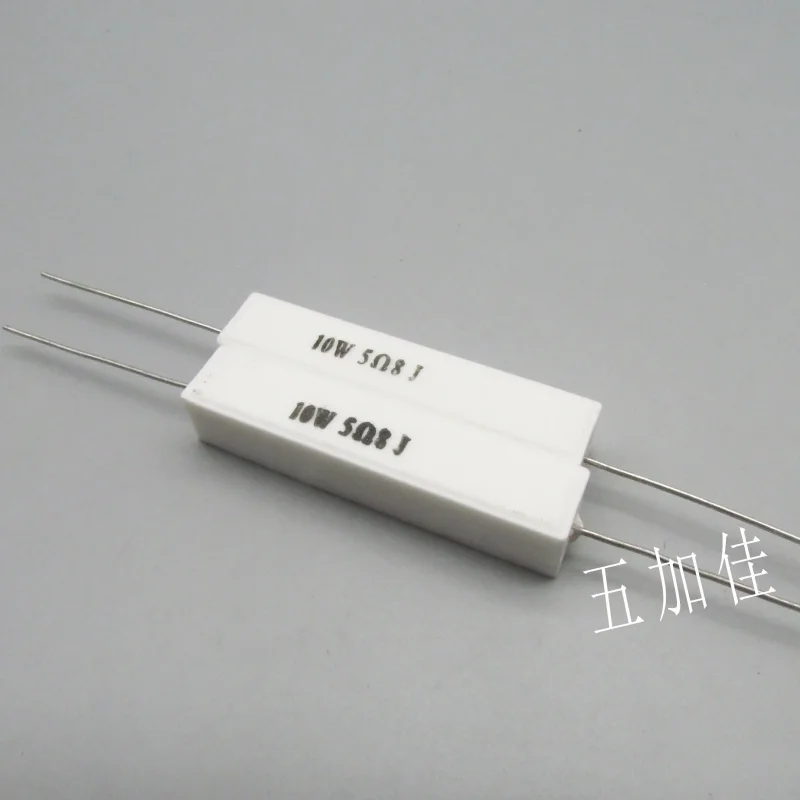 10-100pcs SQP 10W 5.8R 10W5R8J 5% high-power axial non inductive ceramic resistor