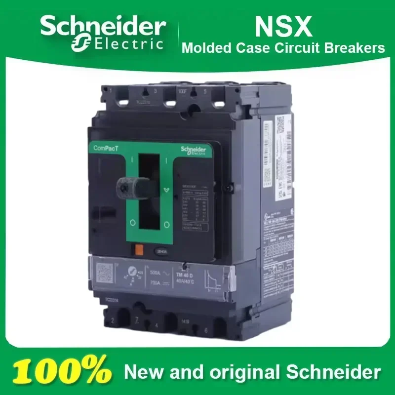 

Original Schneider NSX 4P Type 100F C10F6TM025 C10F6TM032 C10F6TM040 C10F6TM050 C10F6TM063 Complete Molded Case Circuit Breaker