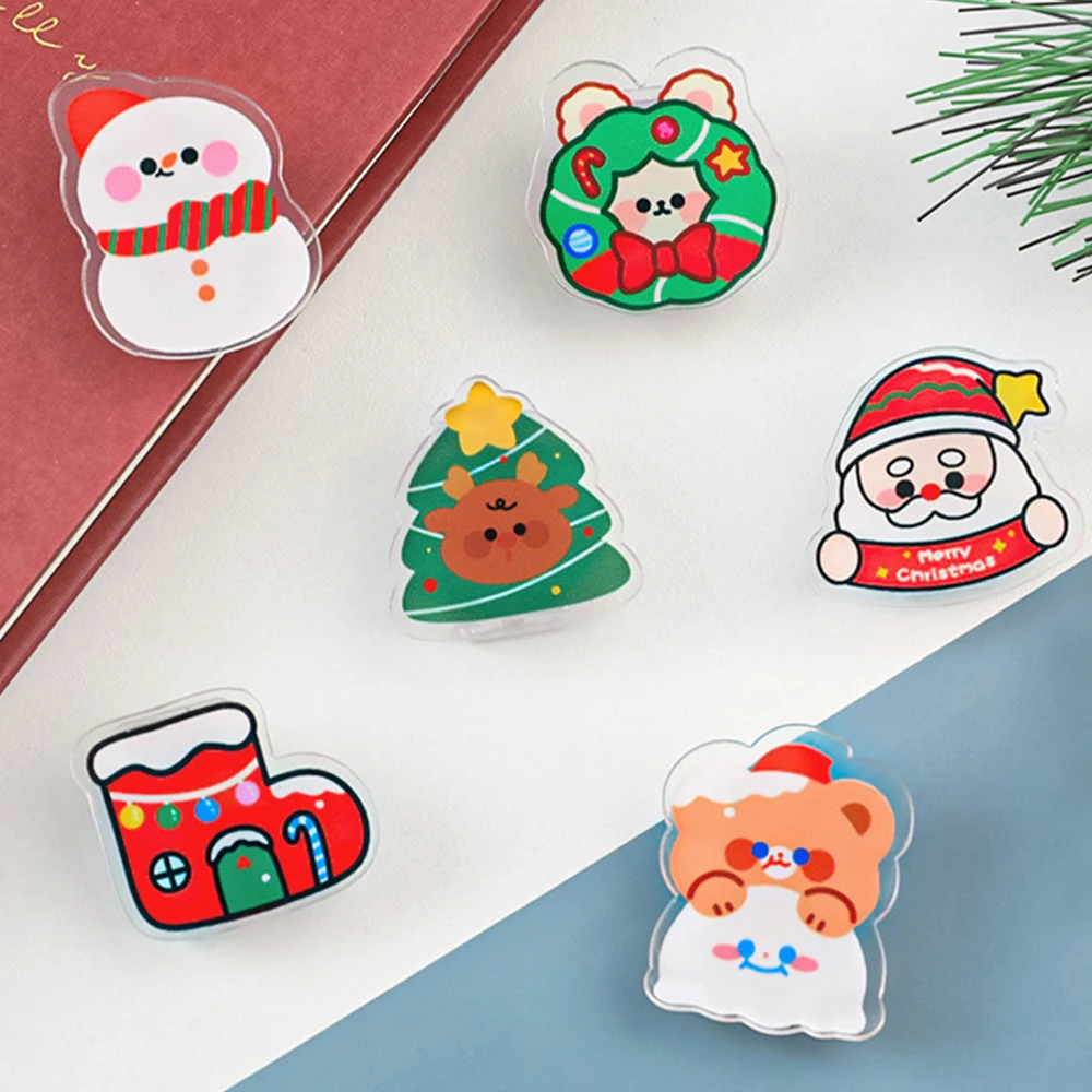 นักเรียนจองแฟ้มคลิปโปร่งใสวัสดุคลิปตกแต่งหนังสือข้อมูล Anti-Curl คลิป Office Binding Supplies อะคริลิค