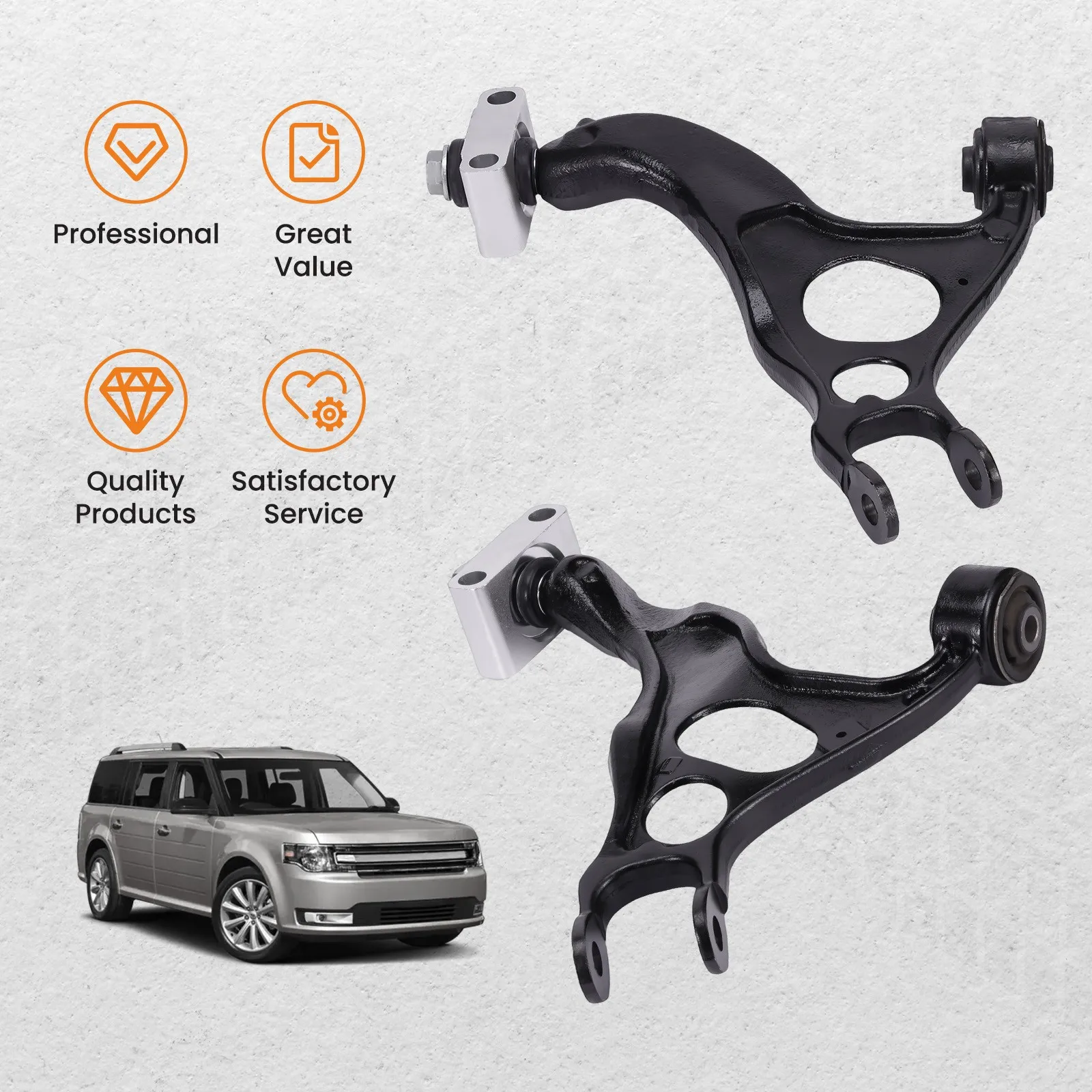 2x Rear Upper Control Arms LH & RH for 2011-2019 Ford Explorer 2010-2019 Taurus