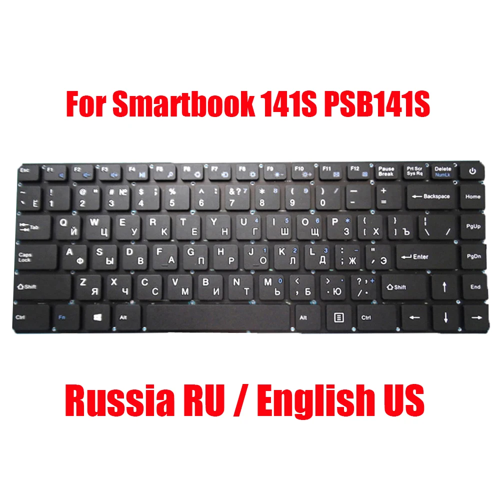 

English Russia Keyboard For Prestigio For Smartbook 141S PSB141S PSB141S01CFH_BB_CIS PSB141S01CFH_DG_CIS PSB141S01CFK_DG_CIS New