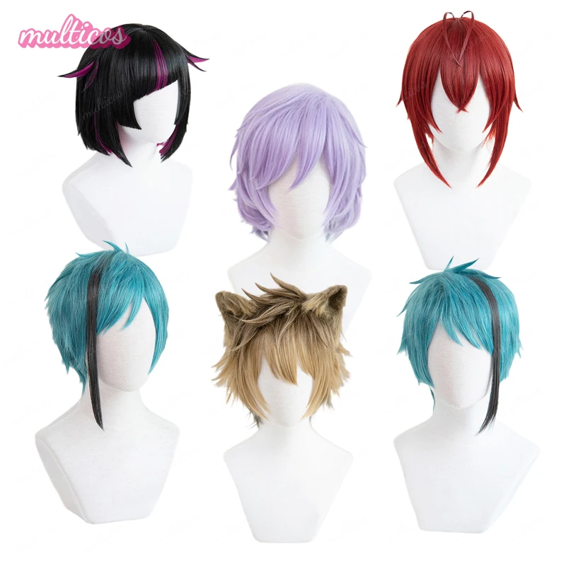 

Anime Twisted Wonderland Cosplay Wigs Epel Felmier Riddle Floyd Jade Lilia Vanrouge Ruggie Bucchi Cosplay Wigs+Free Wig Cap