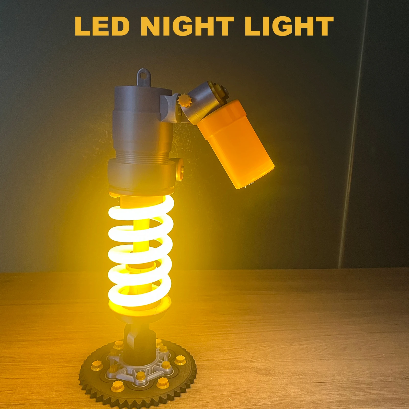 DIY Motorcycle Style Ambient Light Gaming Room Setup Decor Creative Gift For Male Gamers Bike Lovers For OHLINS Suspension Lamp view 4