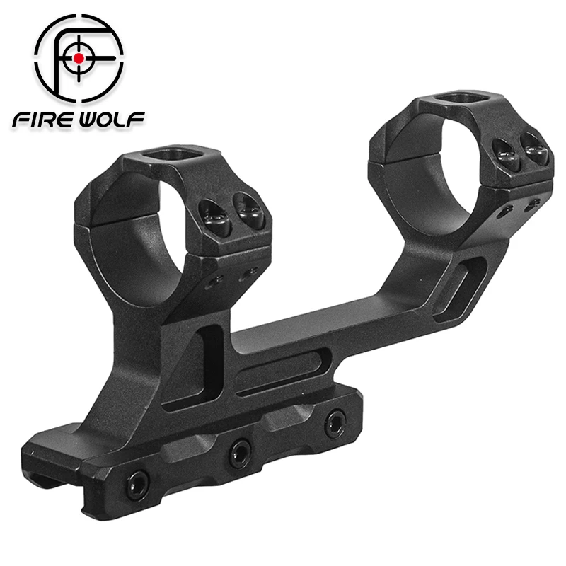 

FIRE WOLF 25.4/30mm Extra High Cantilever Scope Mount Extended 73mm Offset One Piece Picatinny Rail Mount