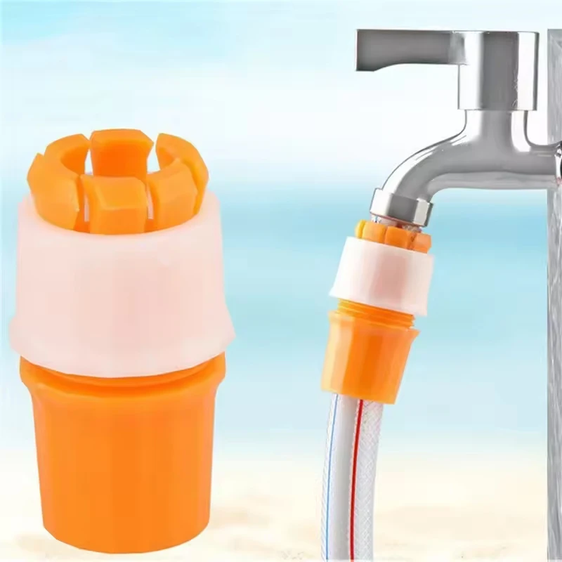 

Universal Faucet Hose Connector Leak-proof Threaded Design Adapter Hose Water Tap for Garden Irrigation Faucet Interface