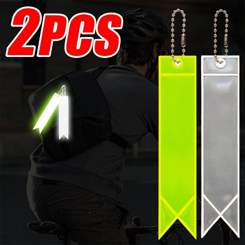 

Светоотражающая бирка высокой видимости для школьной сумки, рюкзака, велосипедного брелка, предупреждающая подвеска из ПВХ, отражатель для ночного бега и ходьбы