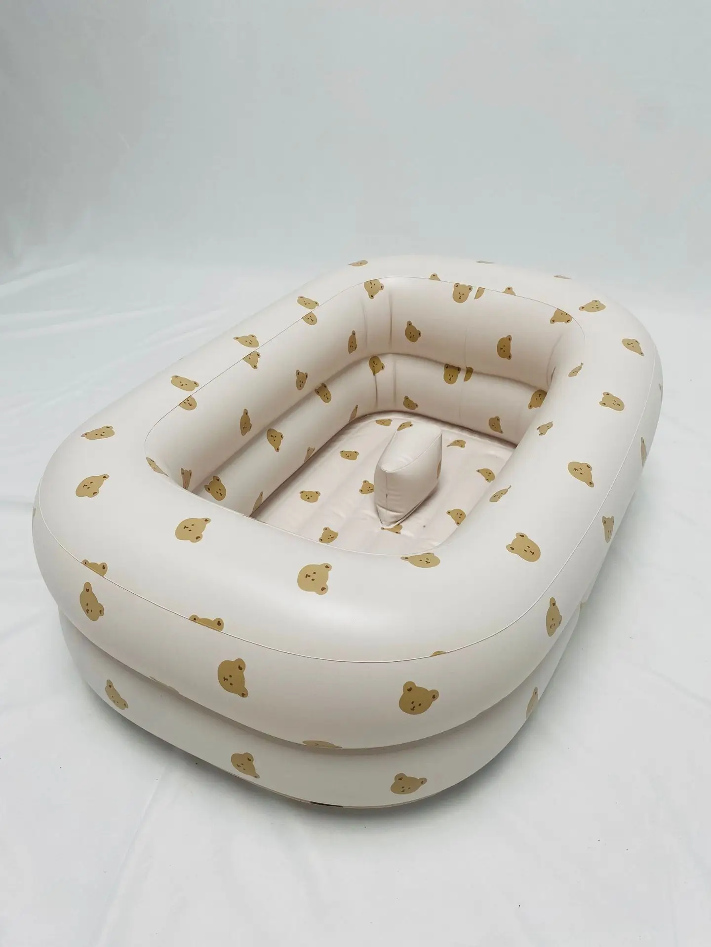 Banheira inflável dobrável para bebês, bebê sentado e deitado, piscina infantil doméstica, banheira antiderrapante