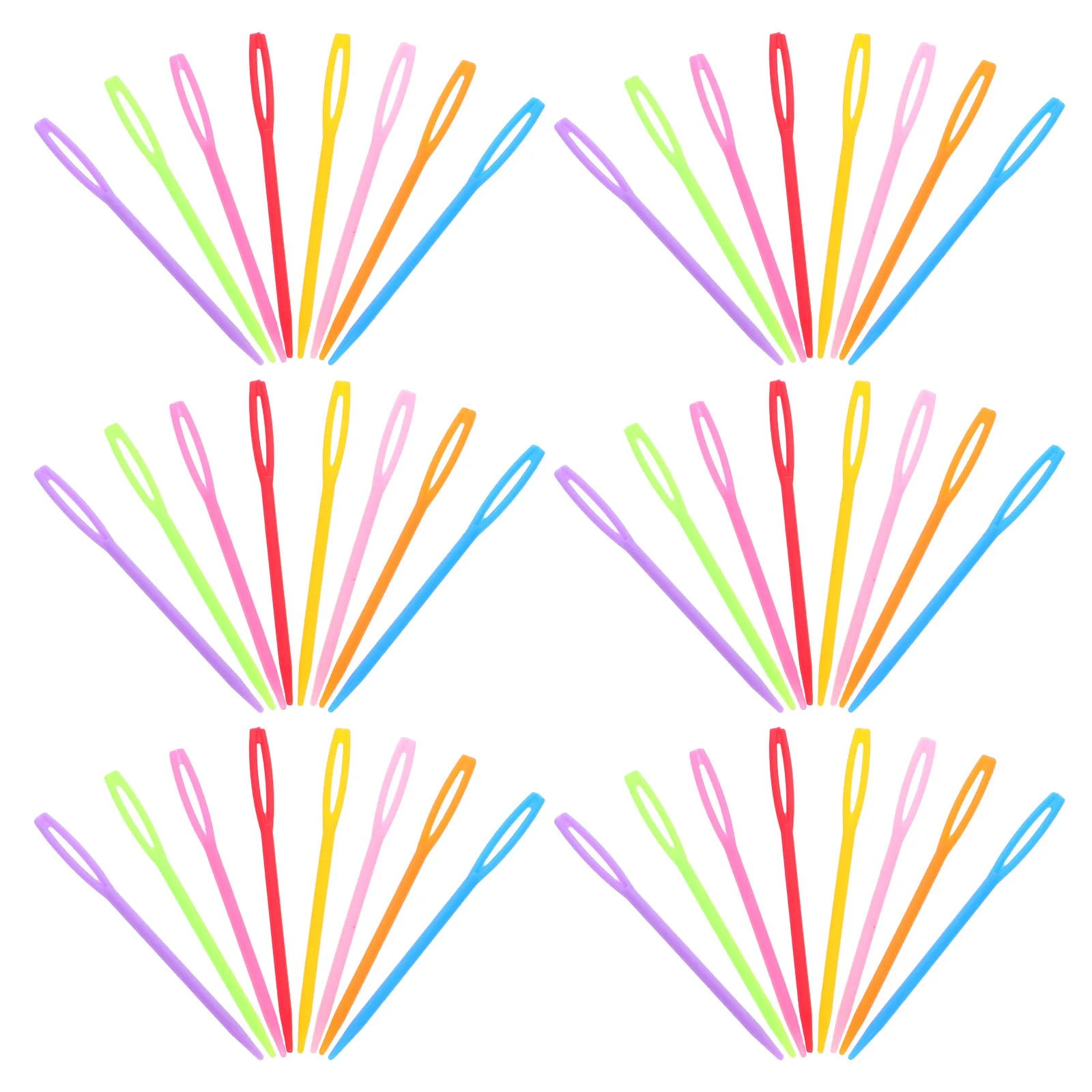 

2000pcs Plastic Yarn 2.75 Inch Colorful Large Eye Sewing Tools Multi-Colored Lightweight Travel-Friendly Thick Hand Sewing