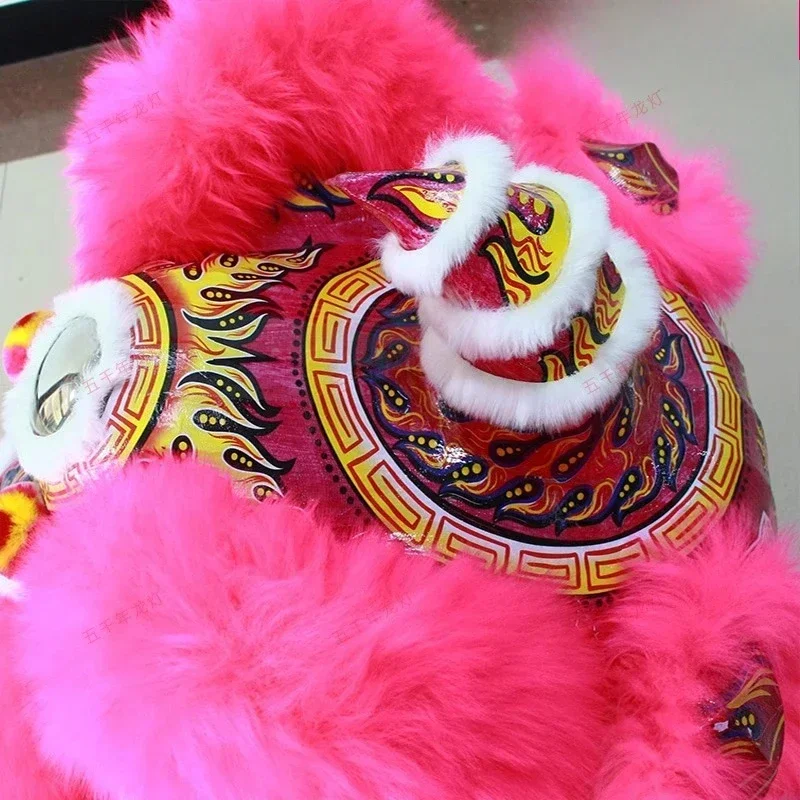 Rose Red Southern Lion Wool Southern Lion Dance Prop Southern Lion Awakening