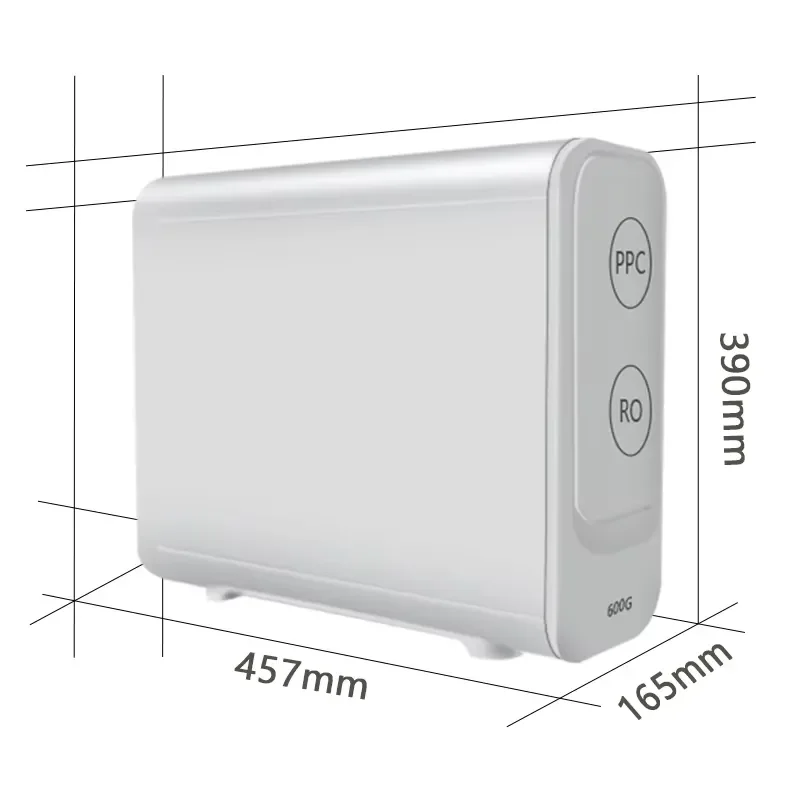 for AICKSNRO 600GPD Tankless RO System Inline Water Purifier Countertop Filter Reverse Osmosis for Home Kitchen Drinking