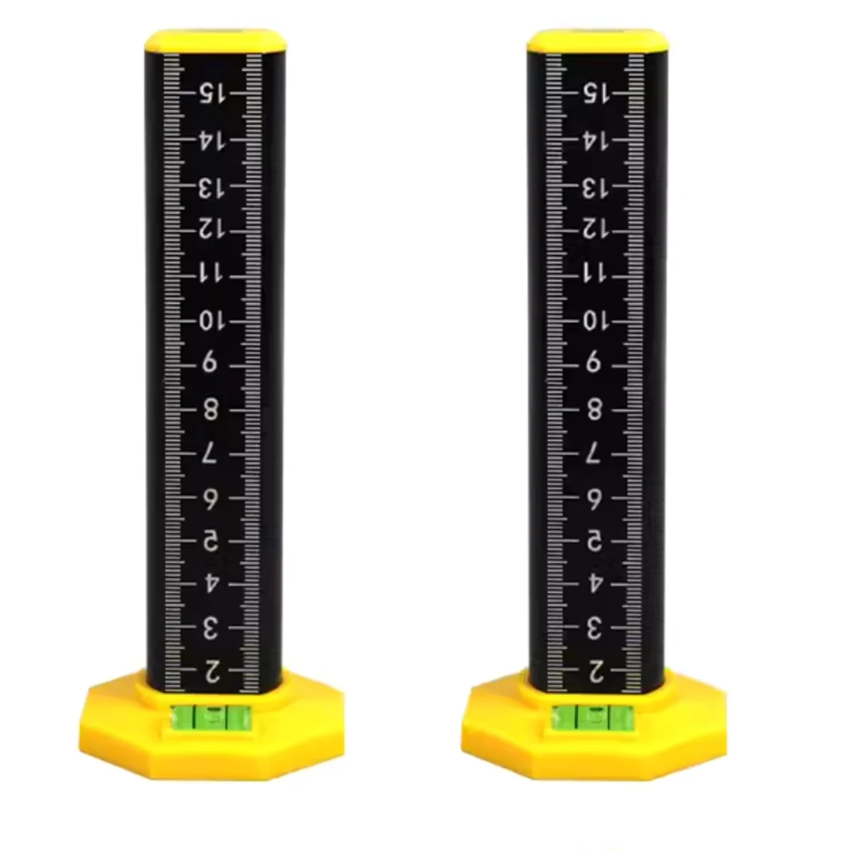 

2pcs Woodworking Leveling Ruler Light Steel Keel Leveling Tool Special Ruler Equal Height Level Dual-Purpose Black