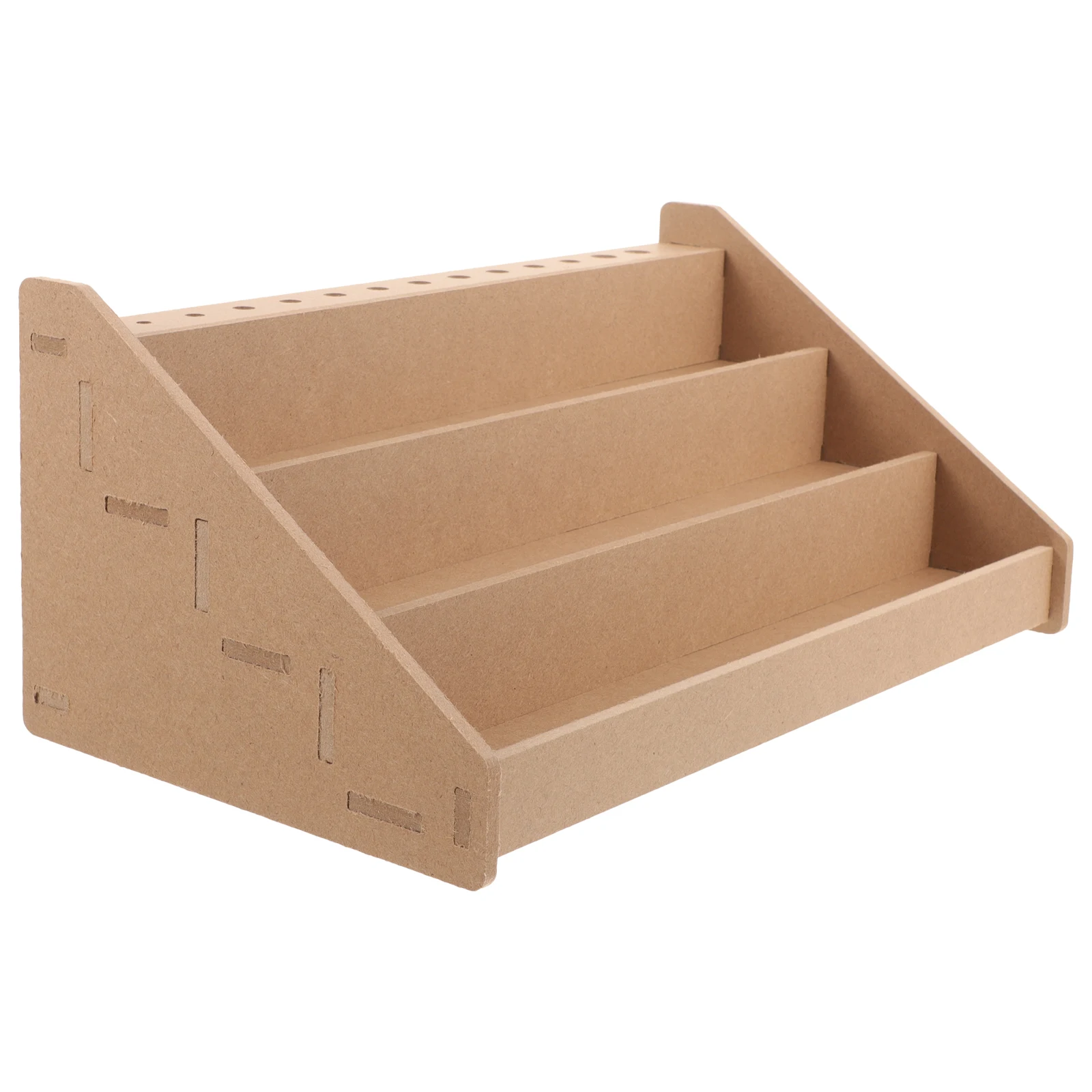 

Wooden Paint Rack with Brush Holder Storage Stand Pigment Stand Ink Bottle Rack Acrylic Paint Holder Paints Tool Storage Holder