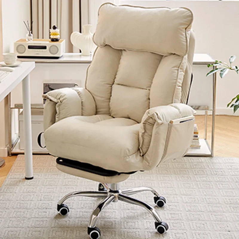 

/Luxairy Computer Office Chair Back Support Armrest Modern Study Office Chair White Swivel Cadeira Para Escritorio Furniture