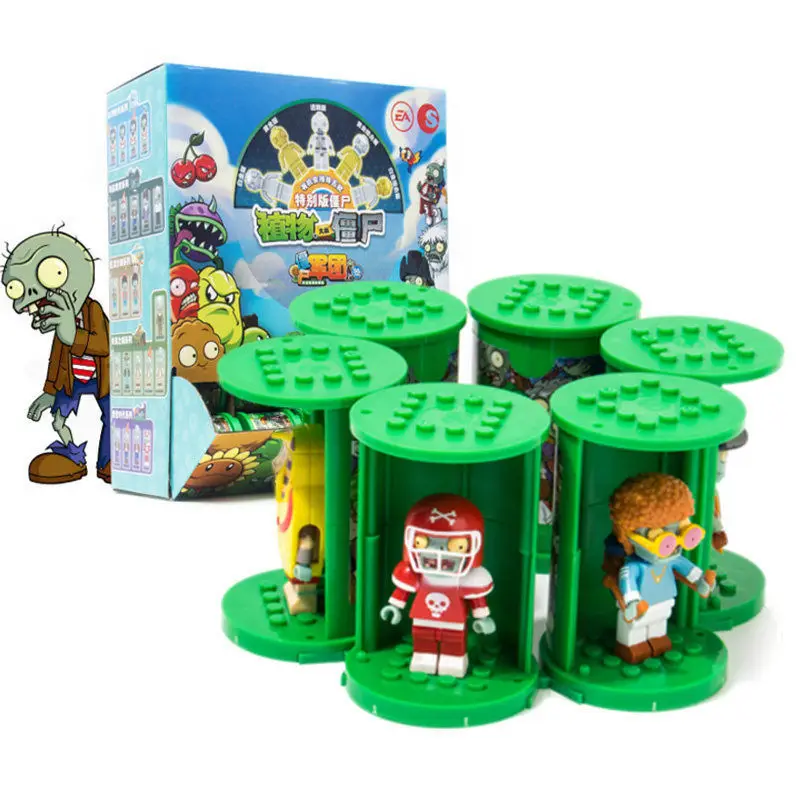 Plants vs. Zombies 50 Styles Zombie Legion Assembly Block Model Children and Boys Collection Toy Gifts