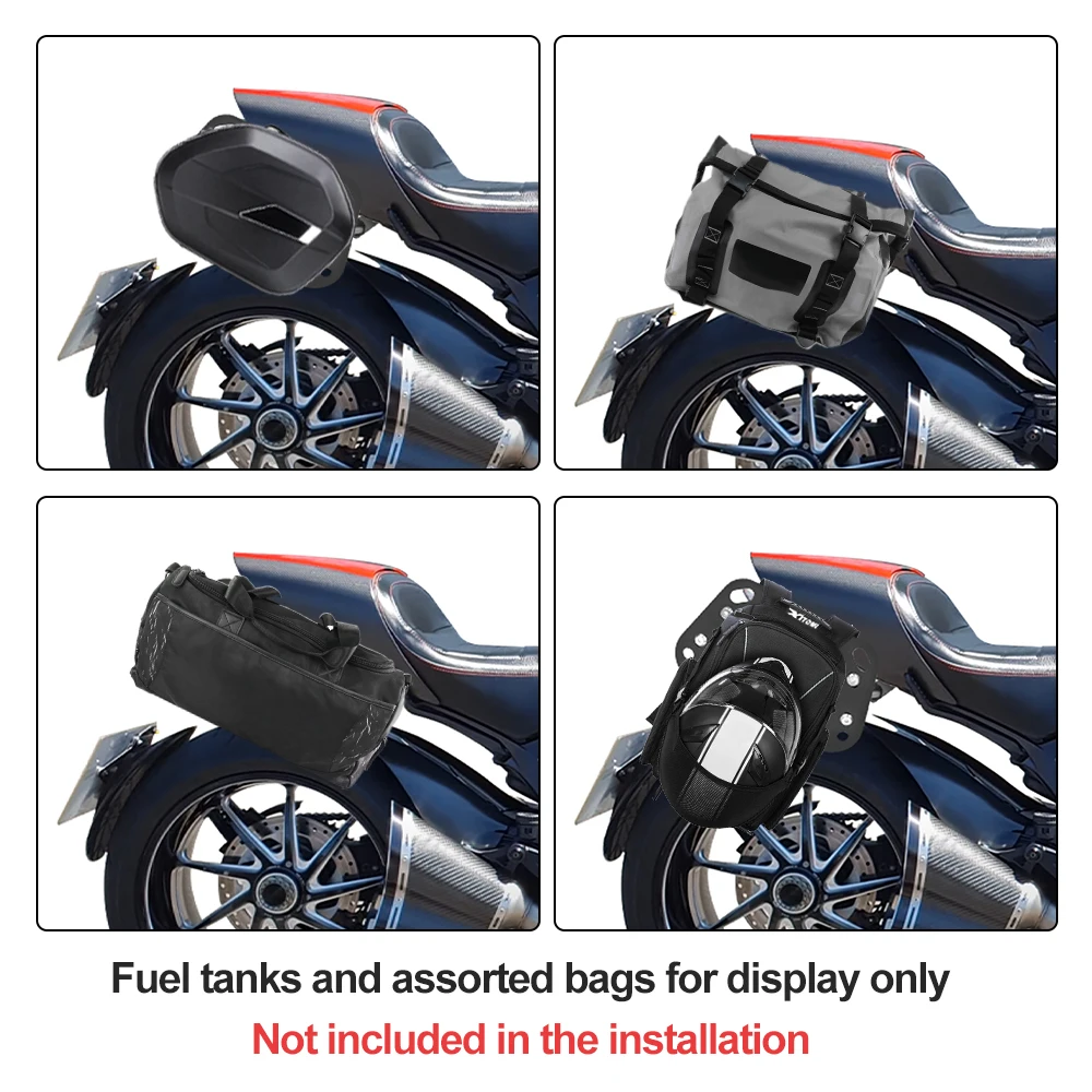 Moto Bisaccia Barre di Supporto Staffe di Montaggio Pannier Rack Per Ducati Diavel 1200 2011 2012 2013 2014 2015 2016 2017 2018