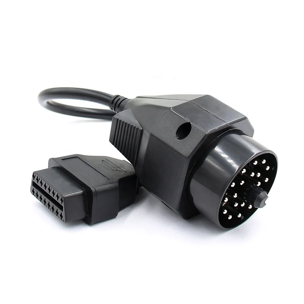Compatible for BMW OBD 20Pin to 16Pin OBD2 Male to Female OBD2 Connector Cable Car Diagnostic Adapter
