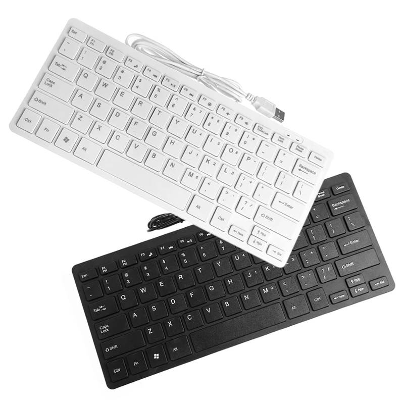 Mini Multimedia USB External Keyboard For Notebook Laptop PC Computer