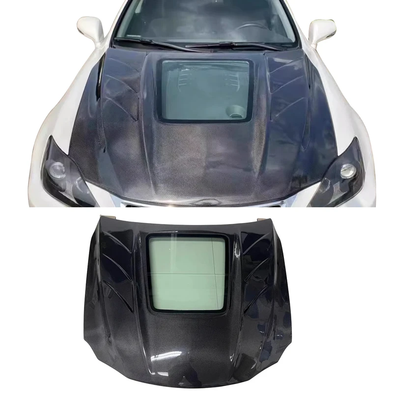 

For Lexus IS200 IS250 IS300 2006-2012 Carbon Fiber Front Bonnet Engine Hood Lid Cover Clear Factory Outlet Other Auto Parts
