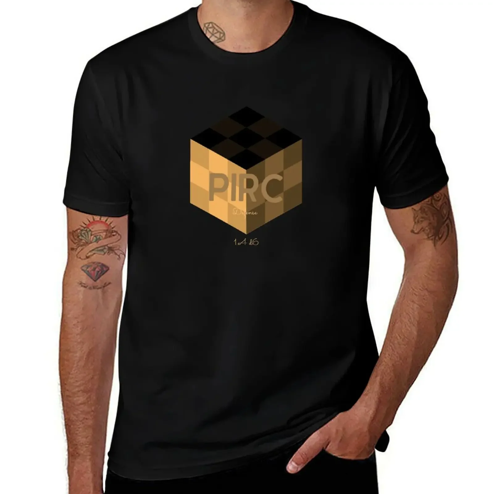 Chess Pirc Defense T-Shirt customs design your own new edition cute clothes cotton graphic tees mens funny t shirts