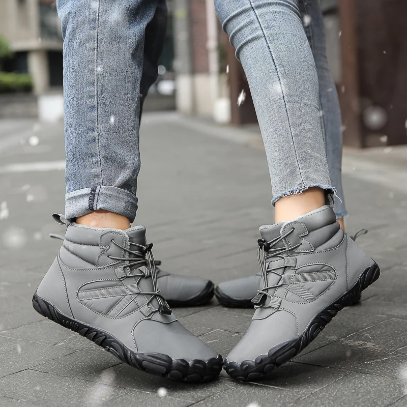 

Men Women Waterproof Winter Boots Snow Barefoot Casual Shoes Outdoor Warm Work Shoes Ankle Shoes for Trekking Climbing Hiking