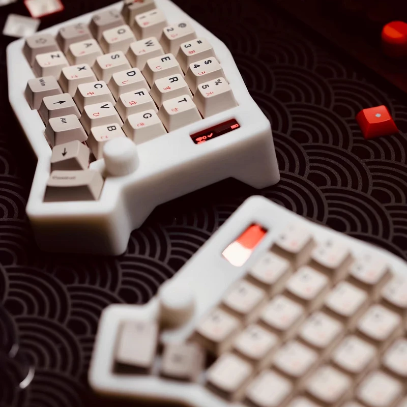 Sofle V2 Keyboard Split Ergonomis Bluetooth Berkabel Dual-Mode 58 Kunci Hot Swap ZMK Layar OLED Tombol Gaming Mekanis Keyboard