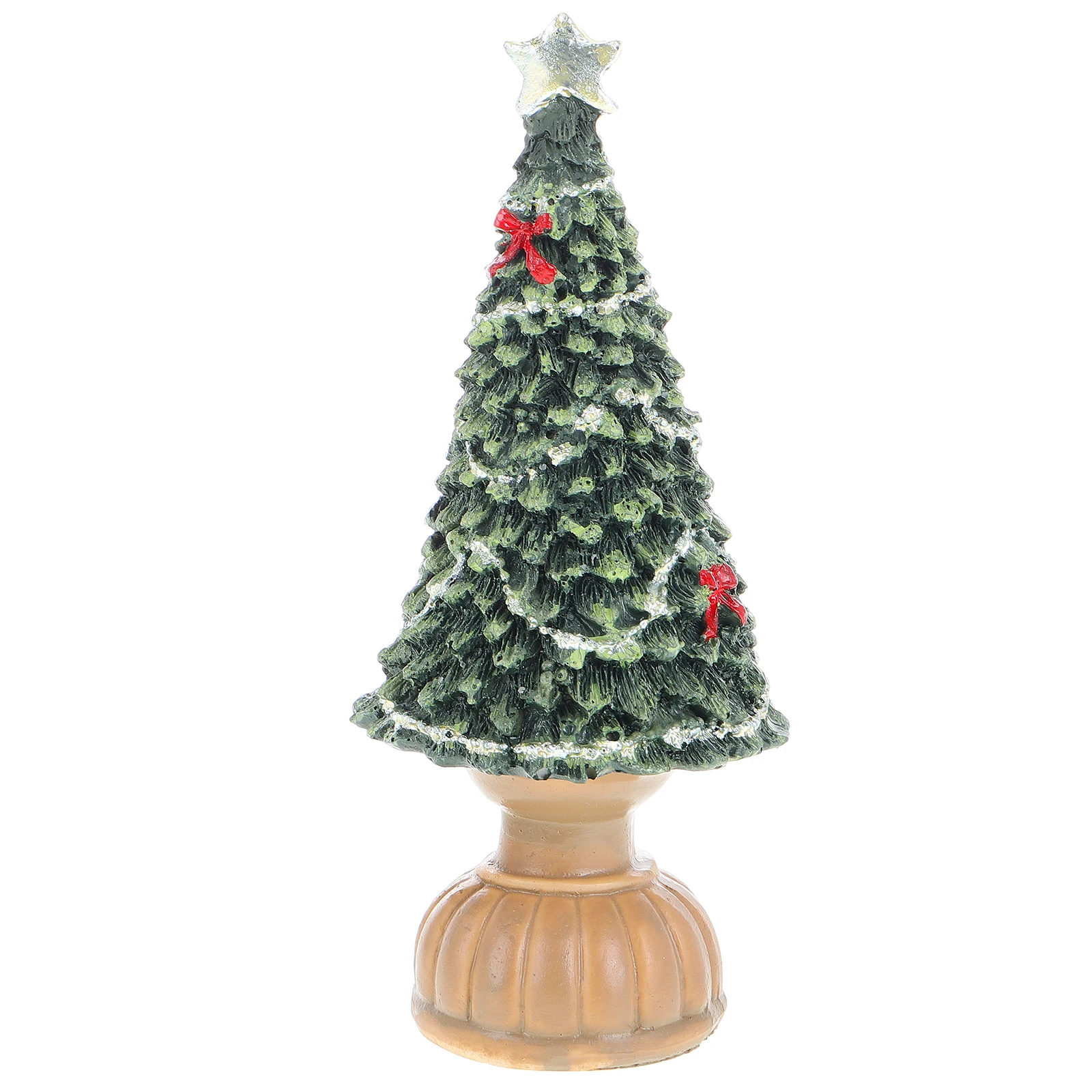 

Christmas Tree Ornaments (large Photo Desktop Props Resin Tree) Music Box Green
