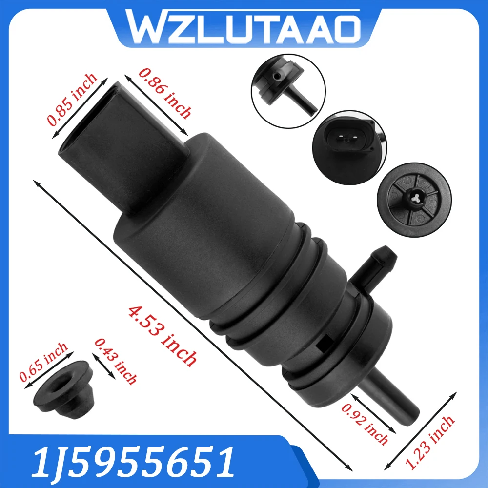 

1/2 piece 1J5955651 67128362154 2218690121 13250356 Windshield Washer Motor Pump For Audi Mercedes Benz BMW VW Porsche