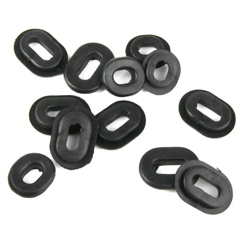 Authentic 60Pcs Motorcycle Rubber Side Cover Grommets Replacement Gasket Fairings For CG125