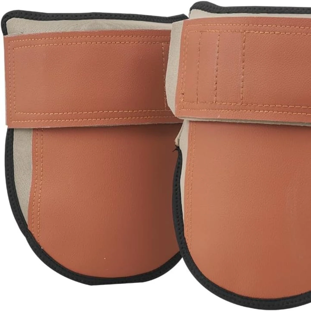 

Durable Leather Construction Pads, Machine Washable Work Knee Pads, Easy to Wear and Take Off, Extra Thick Knee Support