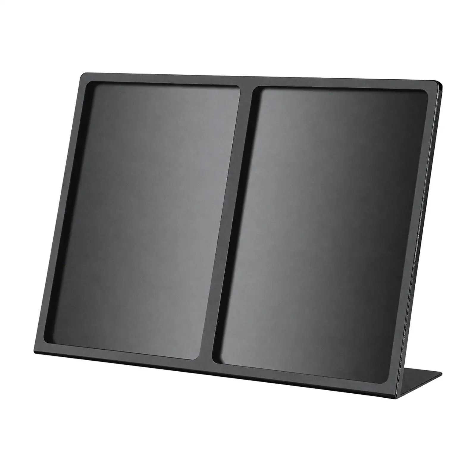 Carbon Steel Tabletop Menu Stand for Restaurant Counter with Clear Acrylic Cover for Cafe Shop Display Holder for Beverage Menu