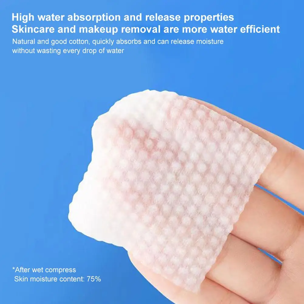 1 ชุดคุณภาพสูงทิ้งรูปแบบมุกแต่งหน้าผ้าฝ้ายผ้าเช็ดทําความสะอาด Soft Remover Pads ทําความสะอาดผิวหน้าเครื่องสําอางค์ผ้าฝ้าย