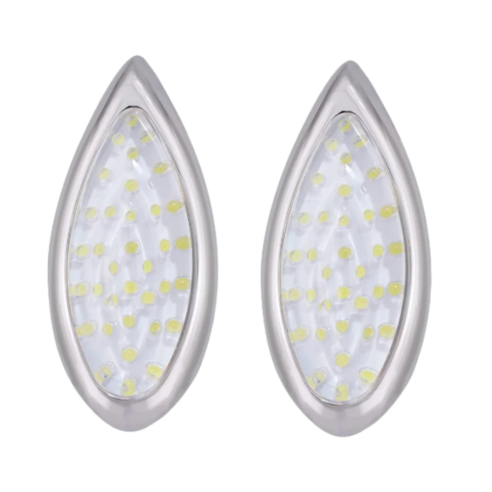 12V 2Pcs LED Tail Light Brake Reverse Light Turn Signals For Truck Trailer, Caravan, Semi-trailer, Pickup