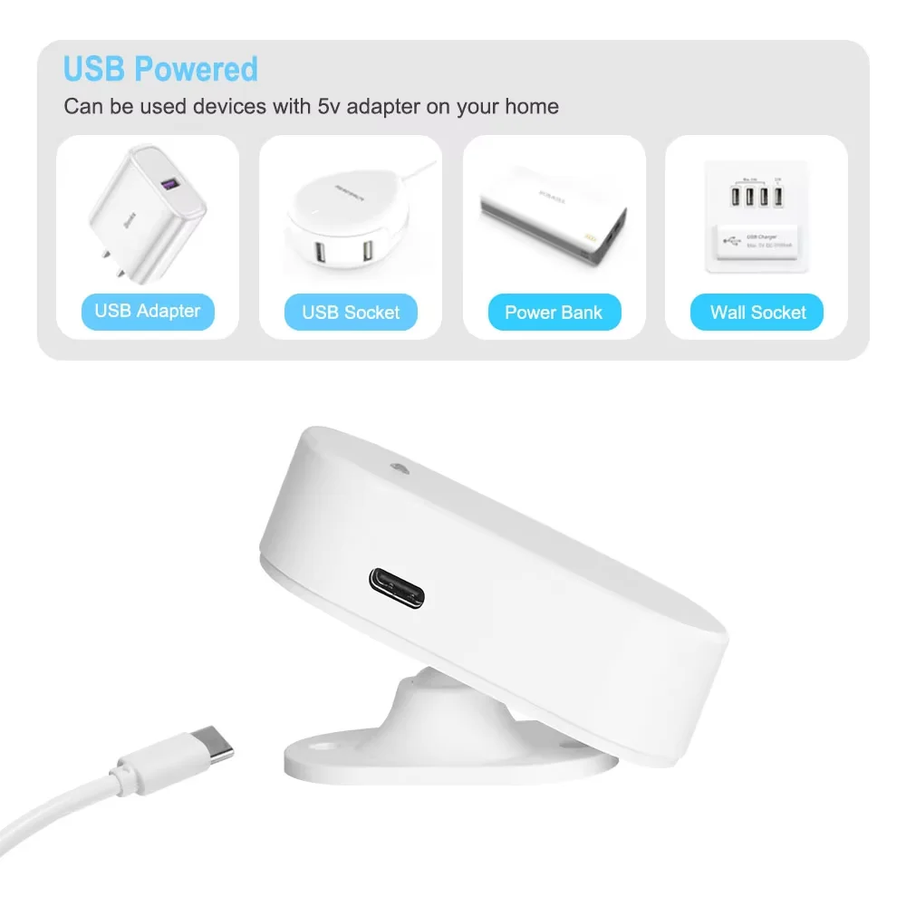 Zigbee 3.0 Smart Human Presence Motion Sensor,Luminance/Distance Detection, Tuya Smart Life Home Automation,Body PIR Detection