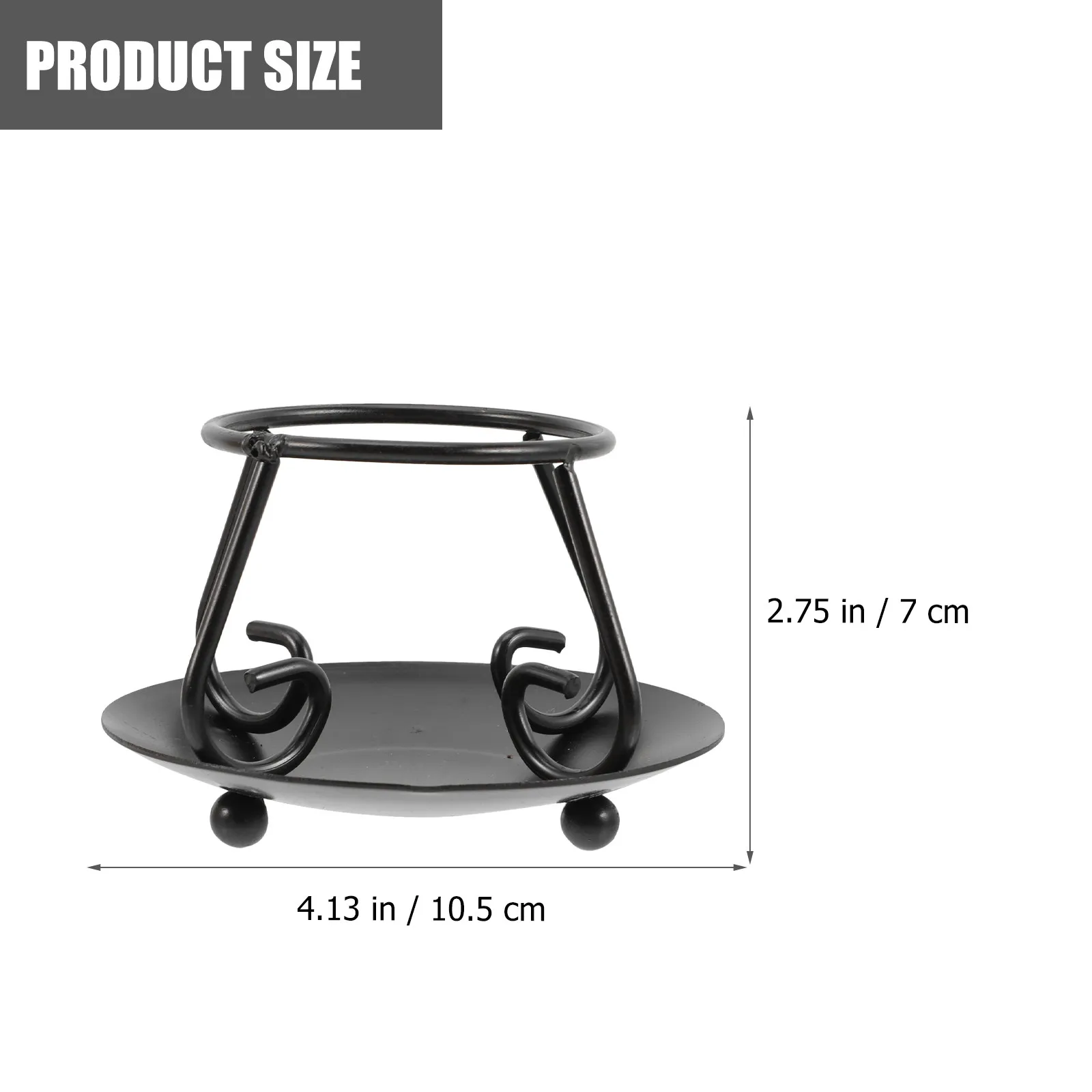 Cast Iron Cauldron Stand Rustic Desktop Pot Holder Stable Heat Diffusing Rack for Cauldron Cooking Outdoor Camping Kitchen Use