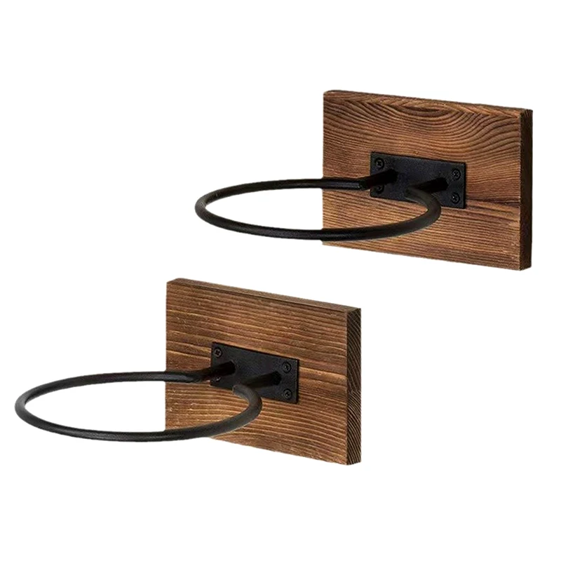 【W】 Support de rangement mural pour balles – Organisateur de supports de balles en bois et en métal pour le basket-ball, le football | Présentoir mural