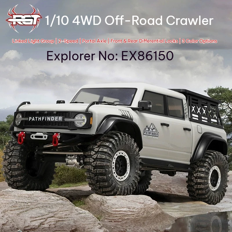 Rgt Rc Crawler Truck Ex86150 Pathfinder 1 /10 Scale Rtr Electric 4Wd Off Road Simulation Remote Control Model For Rc Hobbyists
