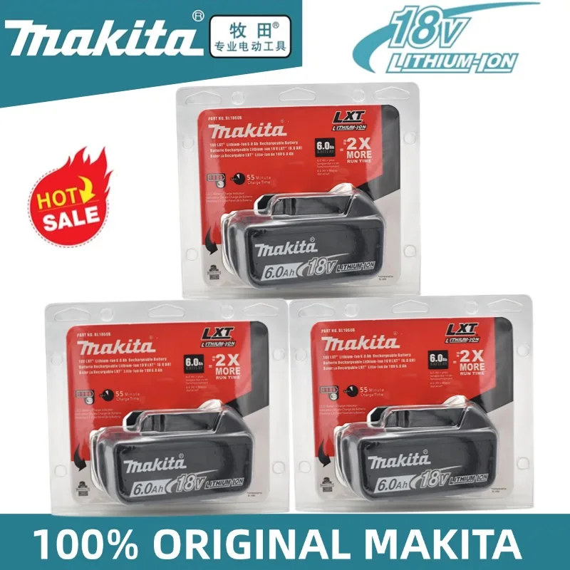 New BL1860B Makita Battery 100% Original for Makita 18V power tools DDF487 DTW190 DTD156 DHP485 Replacement Lithium battery