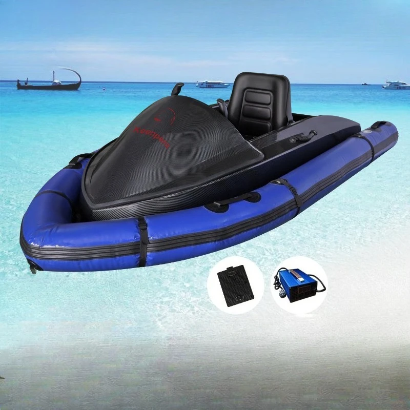 다기능 전기 카드링 보트 (폰툰 포함)