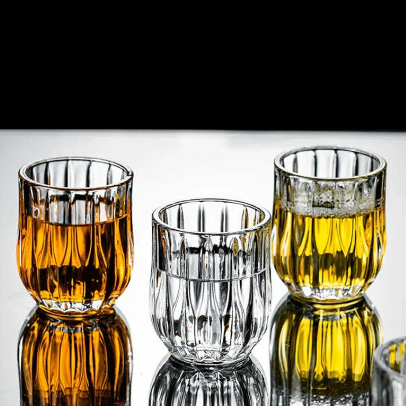 

TOPMAYA 80ml 1/2/4 Pcs Sets Luxury Wine Glasses Diamond Caved Spirits Cup Party Small Wine Cup Bar Glassware Whiskey Cocktail Gl