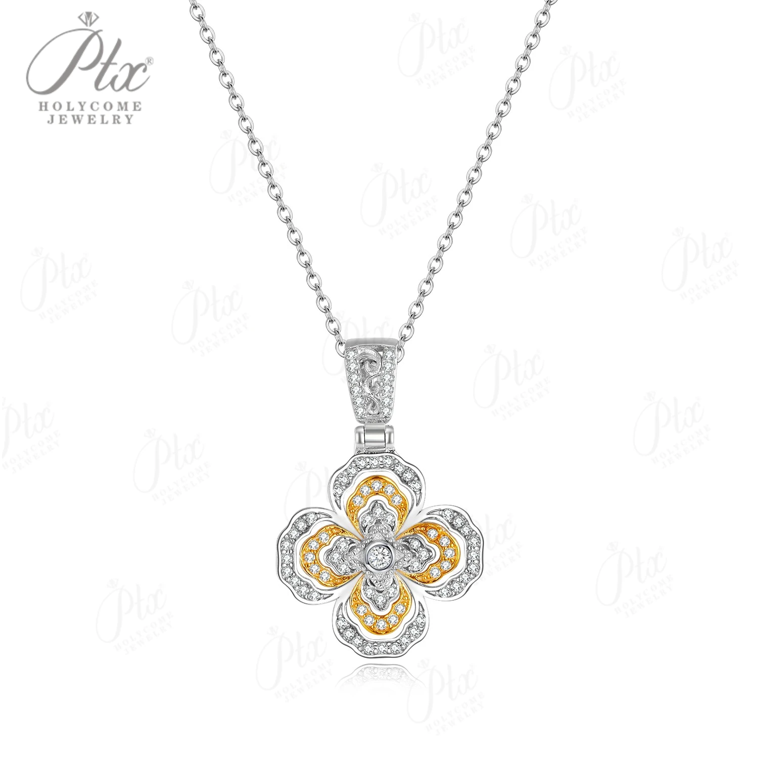 Moissanite Necklace Multiple Styles Available 925 Silver Material High-Quality Sparkling Jewelry Suitable for Banquet Occasions