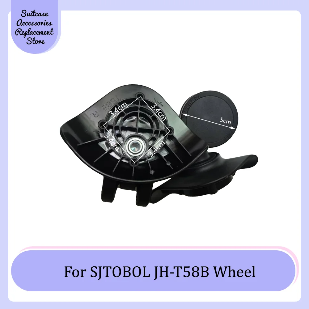 

For SJTOBOL JH-T58B Universal Wheel Replacement Suitcase Smooth Silent Shock Absorbing Durable Wheel Accessories Wheels