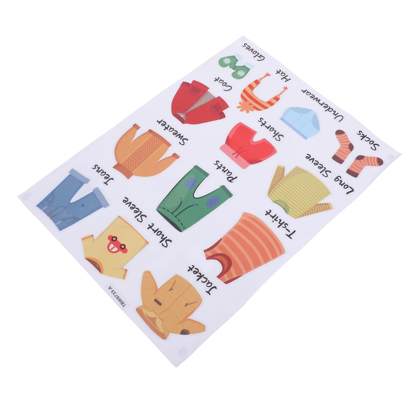 

1Set Picture Labels for Clothes Closet Organizer Stickers PVC Safe Use Room Decoration Clothing Labels for