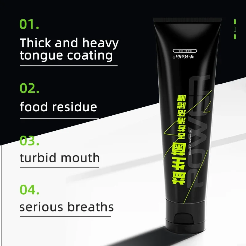 Tongue Coating Cleaner for Men  Cleaning Gel  Oral   Remover   Brush Tounge 