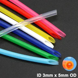 2/5/10/20/50M 3x5 Food Grade Silicone Rubber Hose ID 3mm x 5mm OD Flexible Nontoxic Silicone Tube Pump Pipe