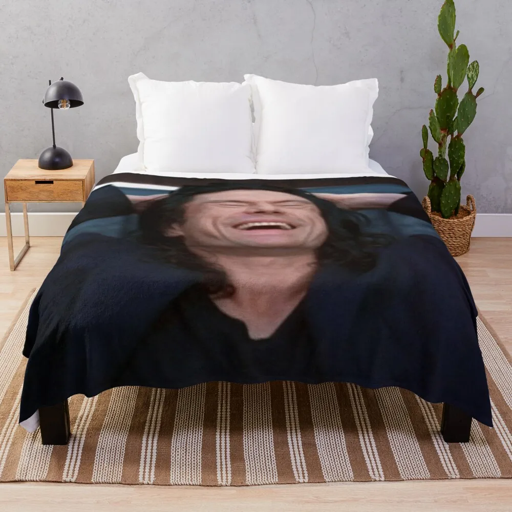 Tommy Wiseau Throw Blanket Flannel Fabric Plaid Blankets For Sofas Blankets